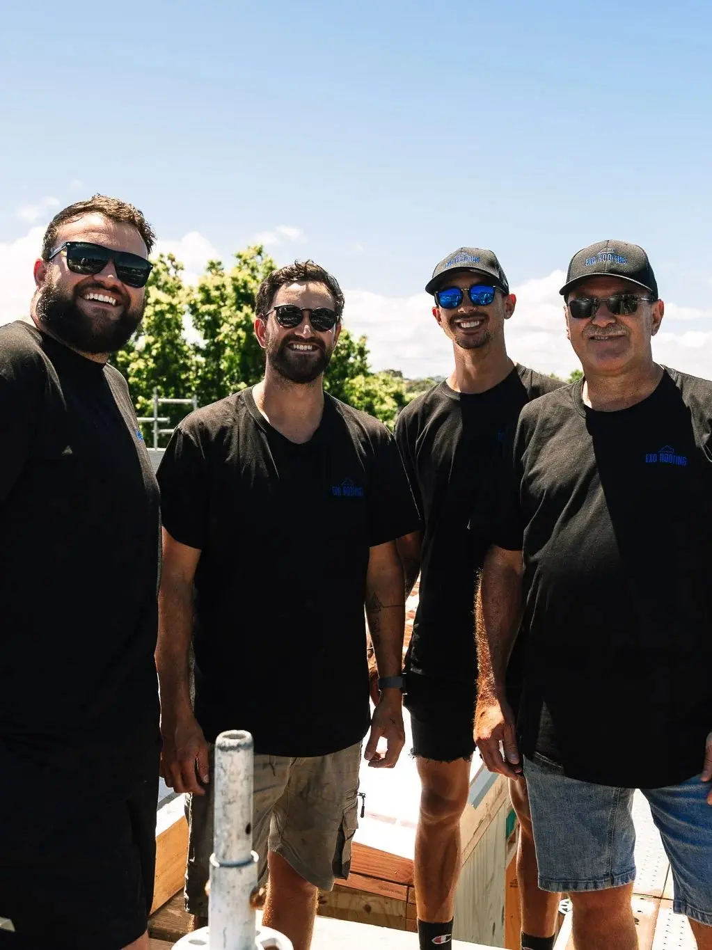 The Exo Roofing crew on site in Auckland